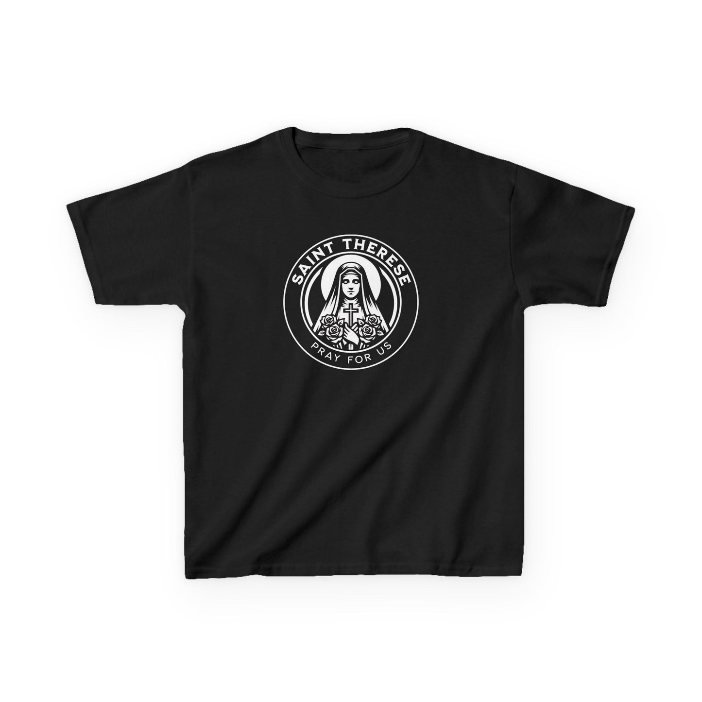 St. Therese - Pray for Us - Kids Heavy Cotton Tee