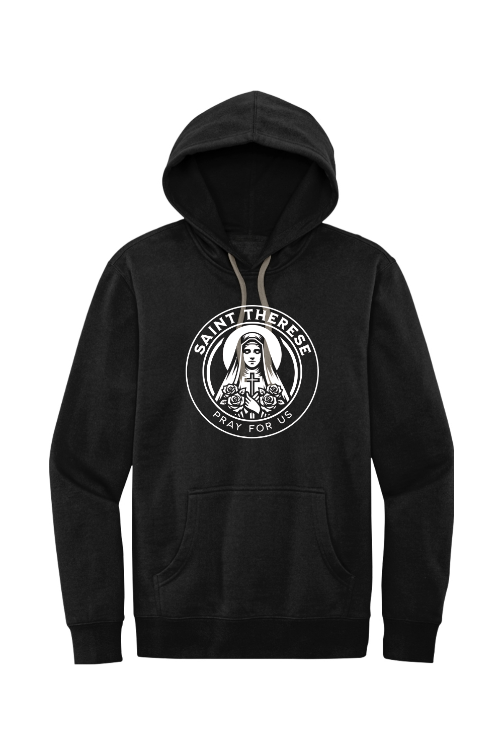 St. Therese - Pray for Us - Fleece Hoodie
