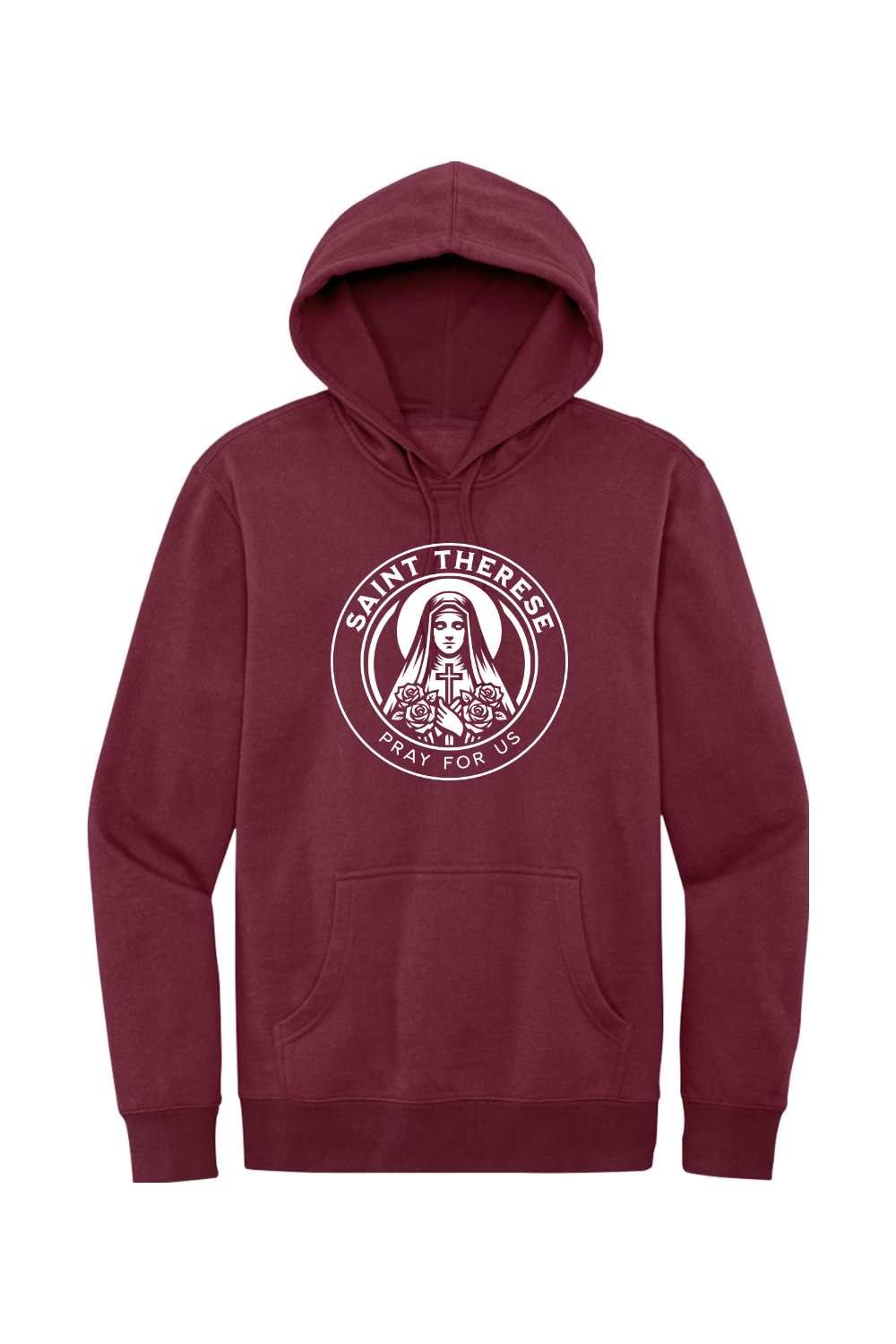 St. Therese - Pray for Us - Fleece Hoodie
