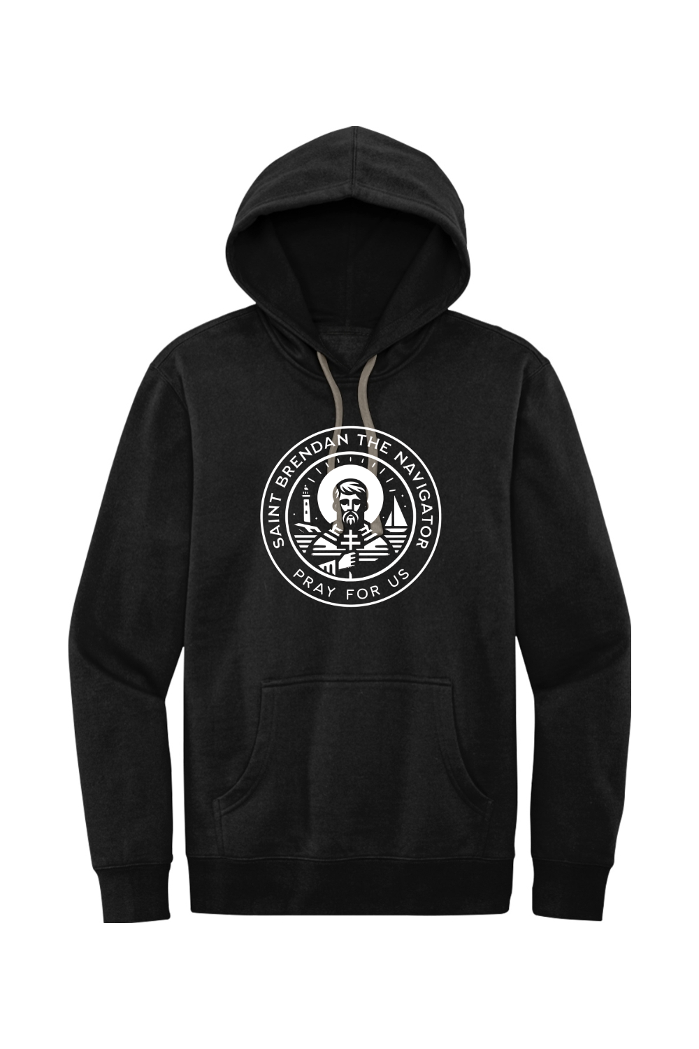 St. Brendan the Navigator - Pray for Us - Fleece Hoodie