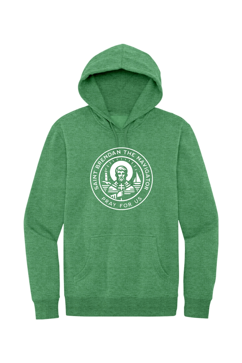 St. Brendan the Navigator - Pray for Us - Fleece Hoodie