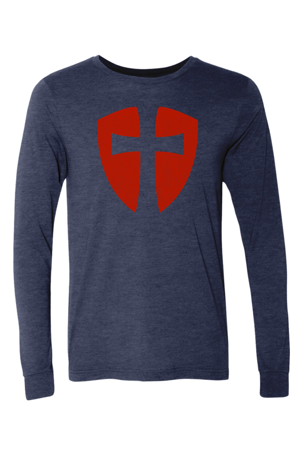 Knights Templar Cross Shield - Long Sleeve Tee