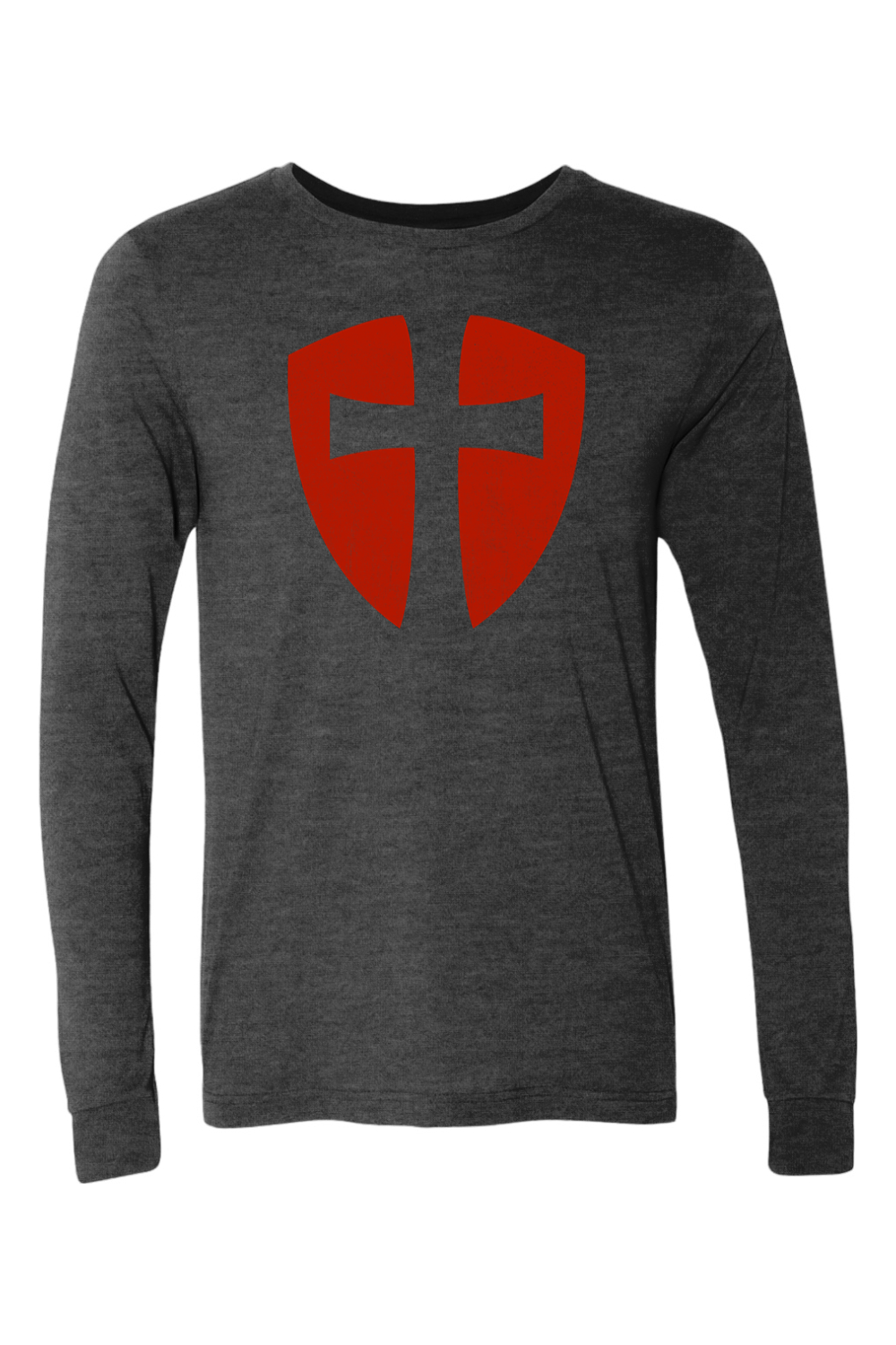 Knights Templar Cross Shield - Long Sleeve Tee