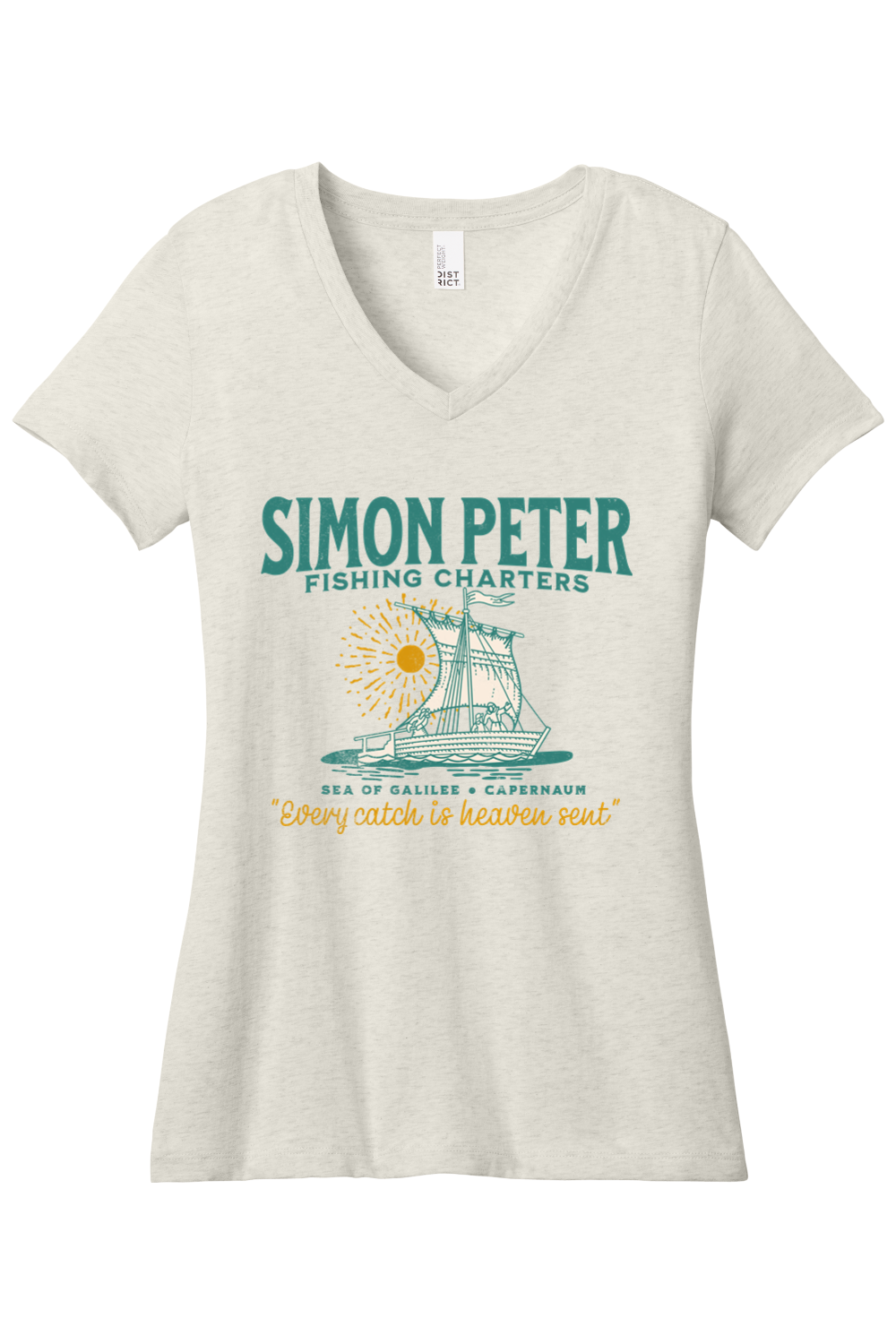 Simon Peter Fishing Charters - Ladies V-Neck Tee