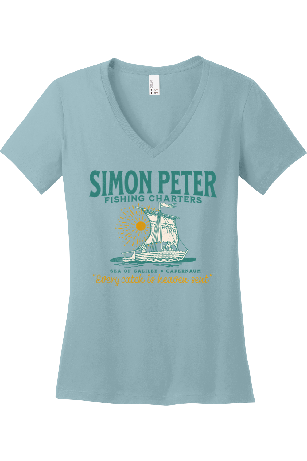 Simon Peter Fishing Charters - Ladies V-Neck Tee