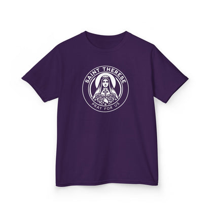 St. Therese - Pray for Us - Kids Heavy Cotton Tee