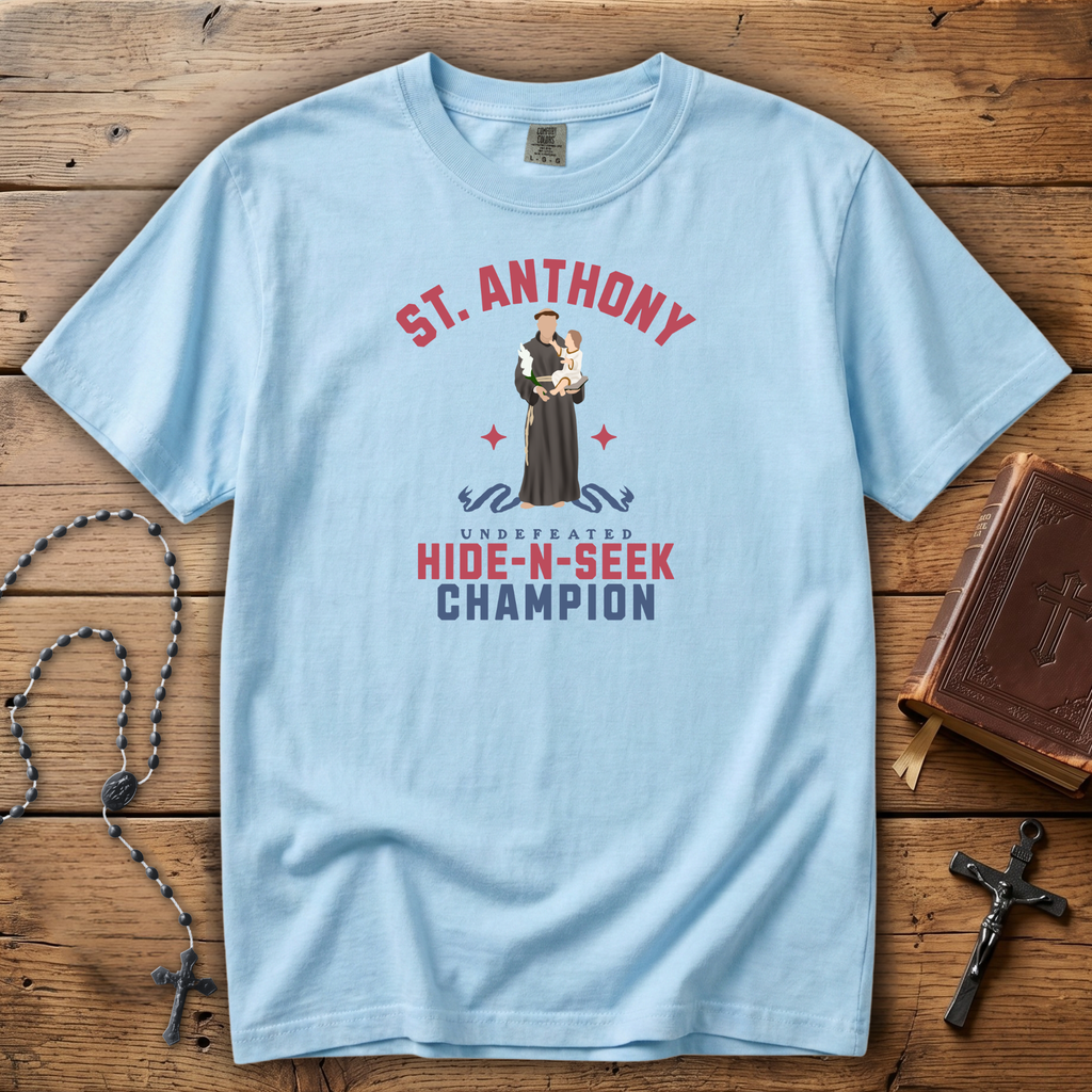 St. Anthony (Hide and Seek Champion) - Comfort Colors Tee