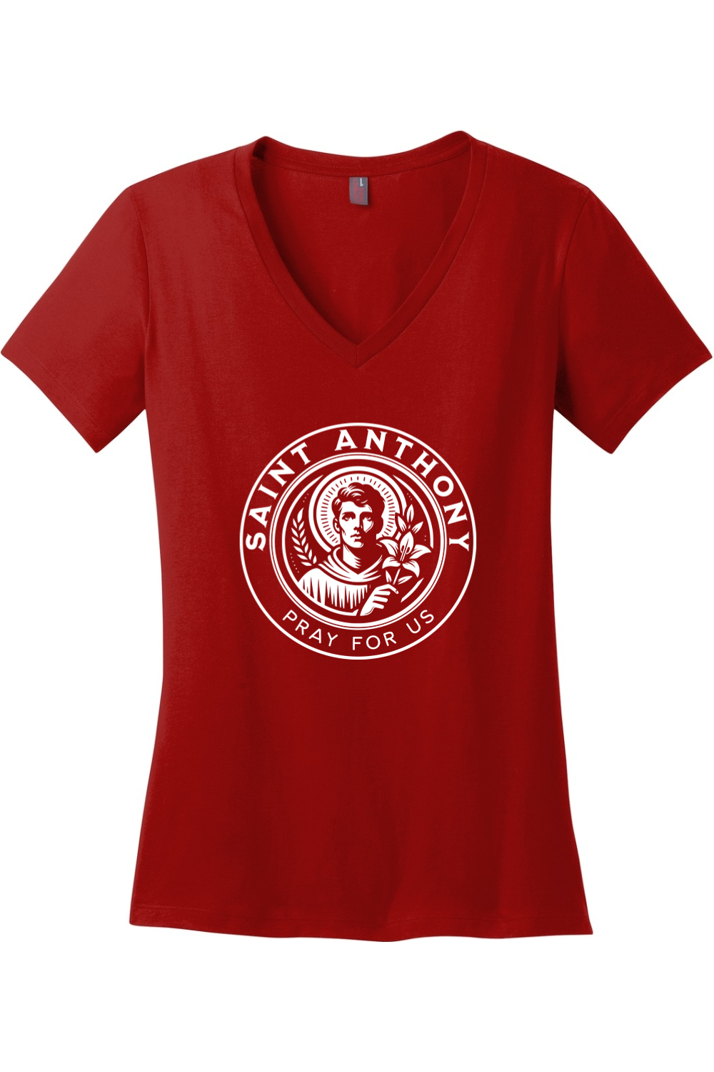 St. Anthony - Pray for Us - Women's V-Neck Tee