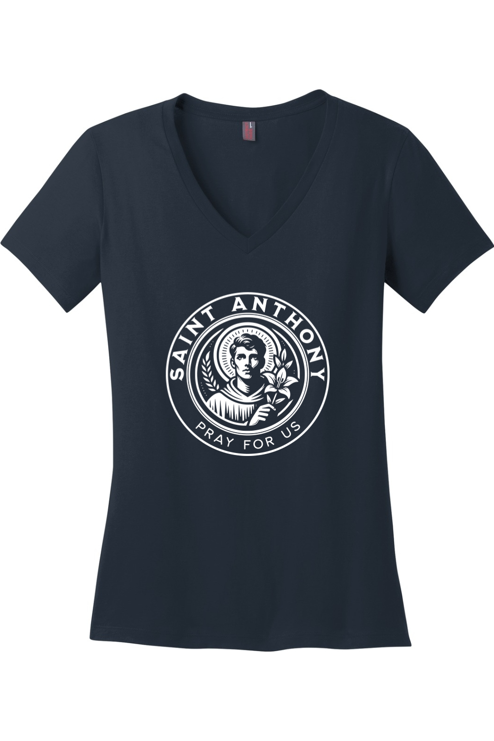 St. Anthony - Pray for Us - Women's V-Neck Tee