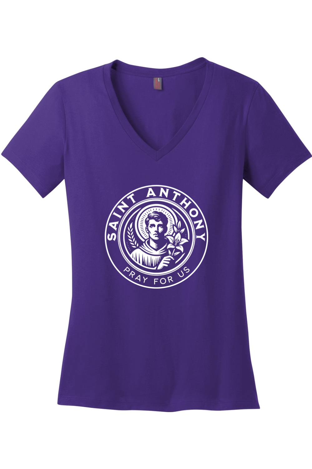 St. Anthony - Pray for Us - Women's V-Neck Tee