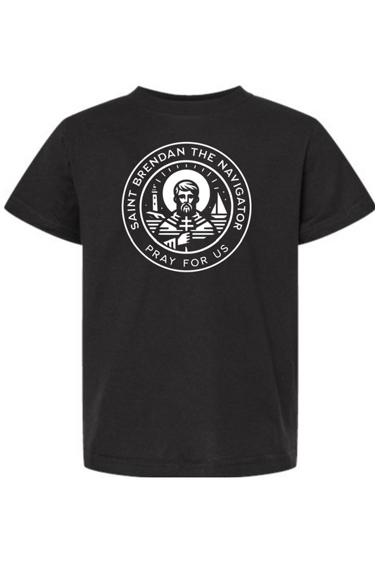 St. Brendan the Navigator - Pray For Us - Kids Tee