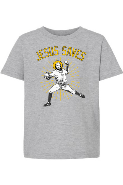 Jesus Saves (Baseball) - Kids Tee