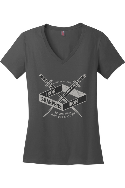 Iron Sharpens Iron - Women's V-Neck Tee