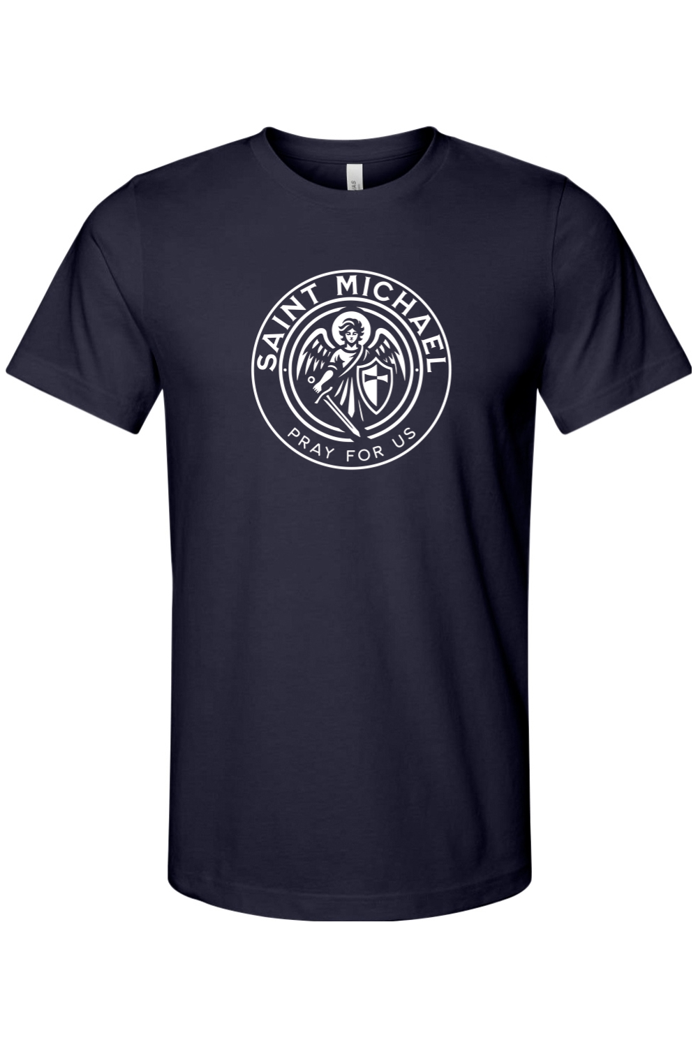 St. Michael - Pray for Us - 4XL - Bella + Canvas Jersey Tee