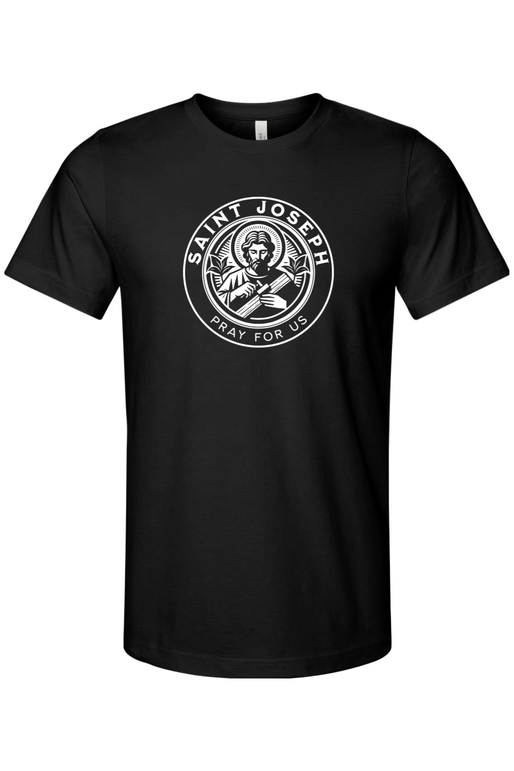 St. Joseph - Pray for Us - 4XL - Bella + Canvas Jersey Tee