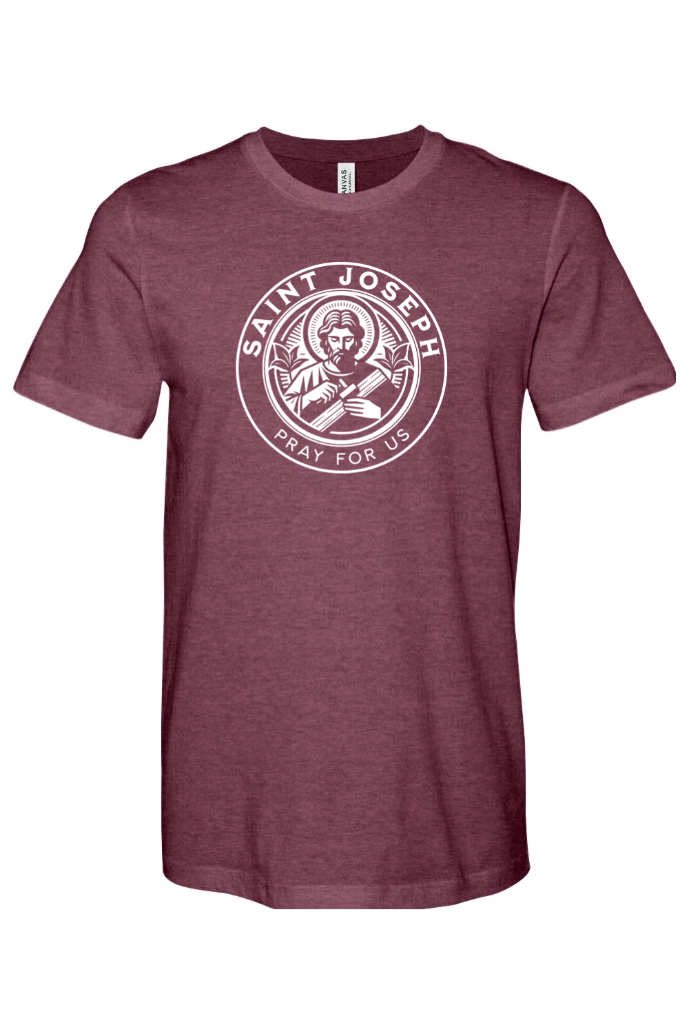 St. Joseph - Pray for Us - 4XL - Bella + Canvas Jersey Tee