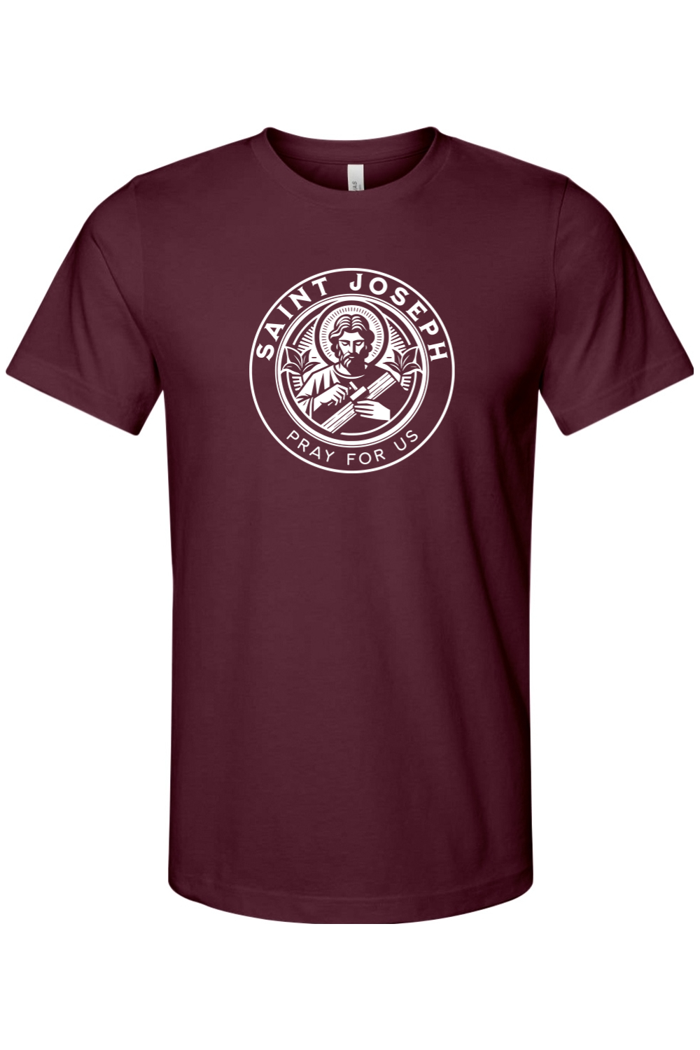 St. Joseph - Pray for Us - 4XL - Bella + Canvas Jersey Tee