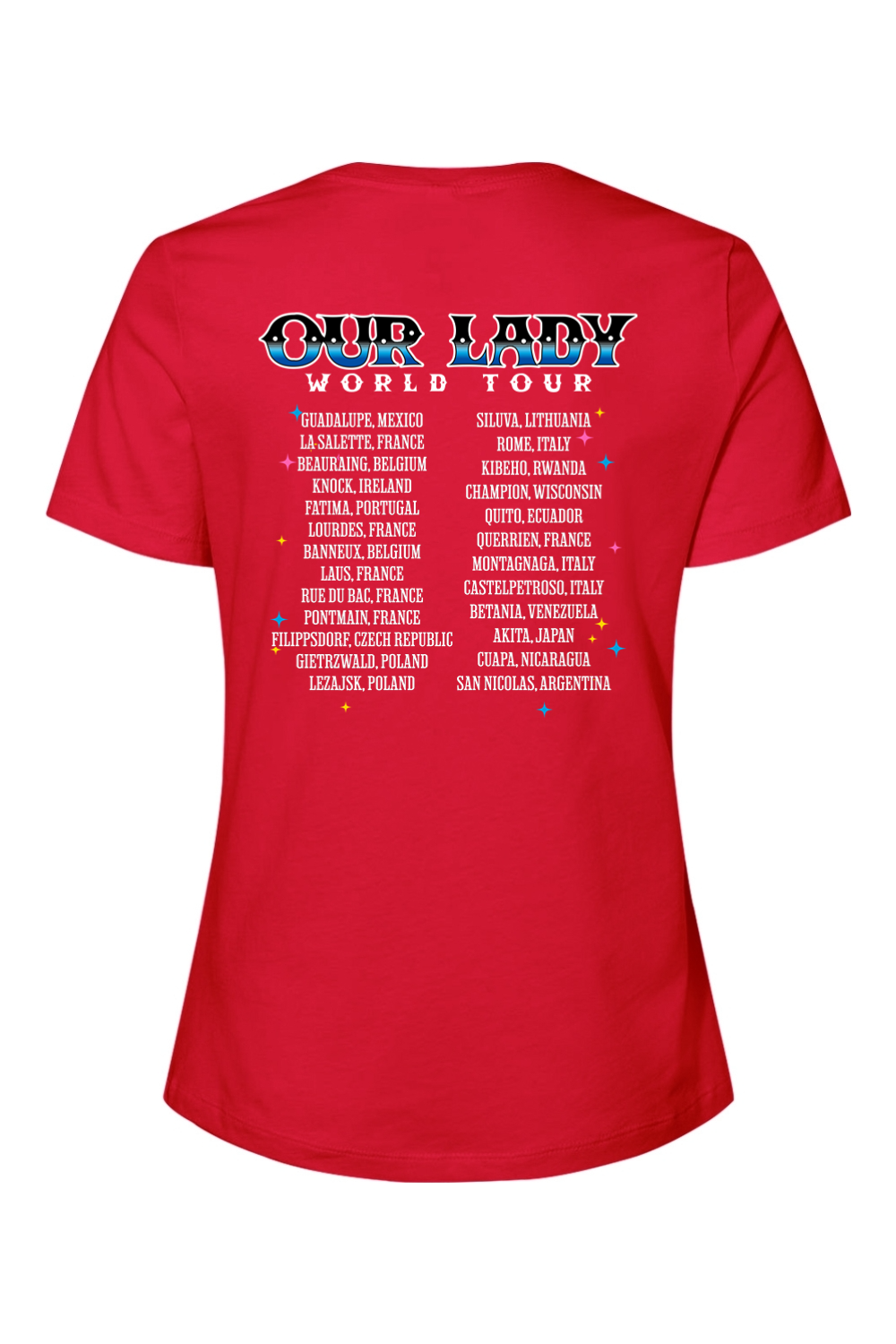 Our Lady - World Tour - Ladies Tee