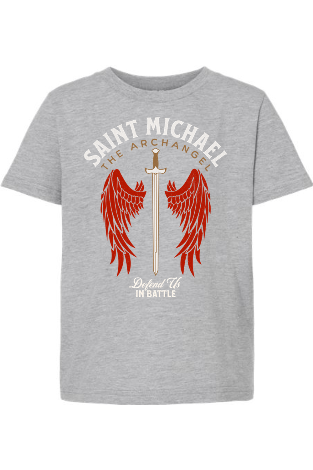 St. Michael - Defend Us in Battle Kids T-Shirt
