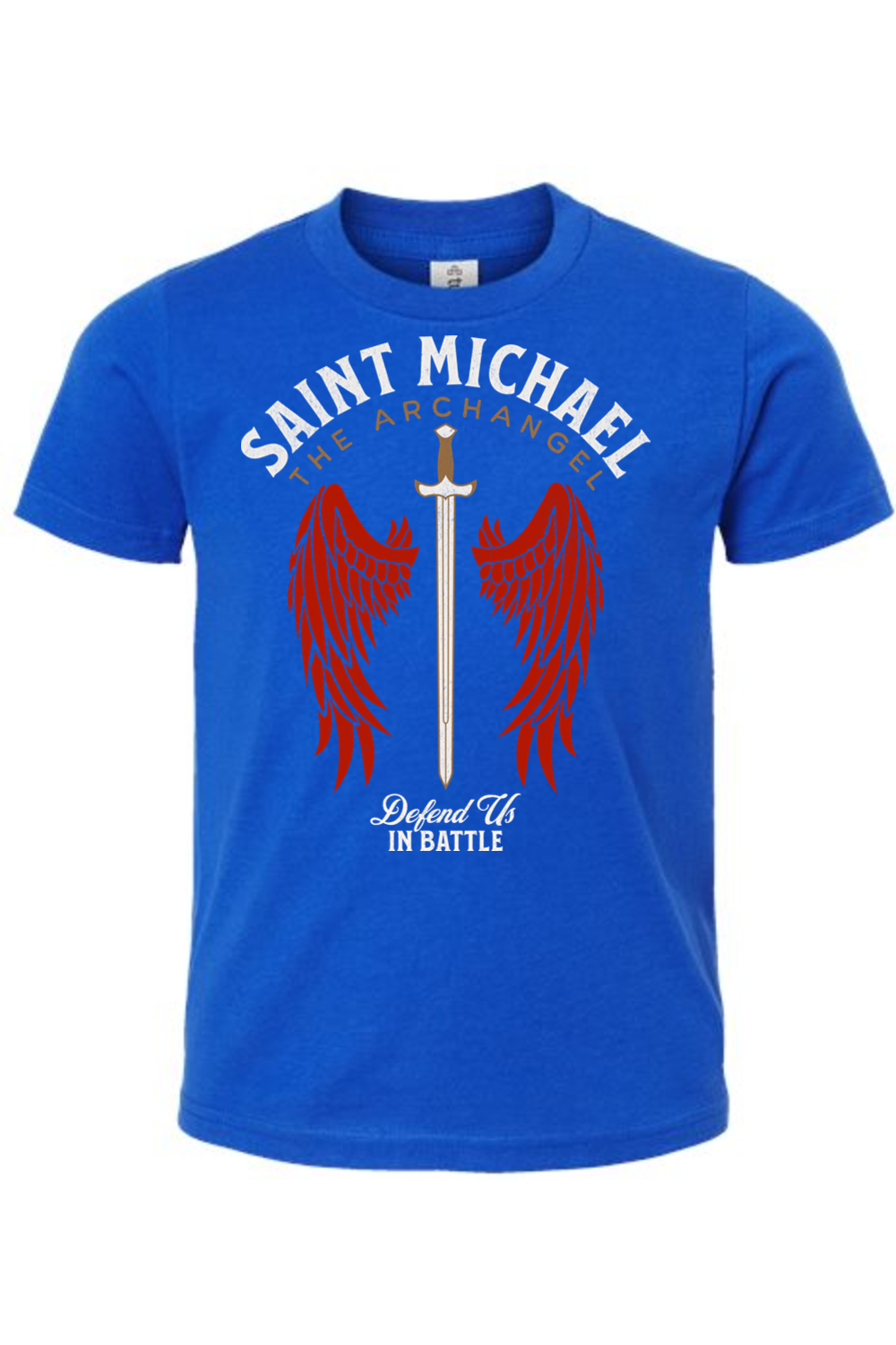 St. Michael - Defend Us in Battle Kids T-Shirt