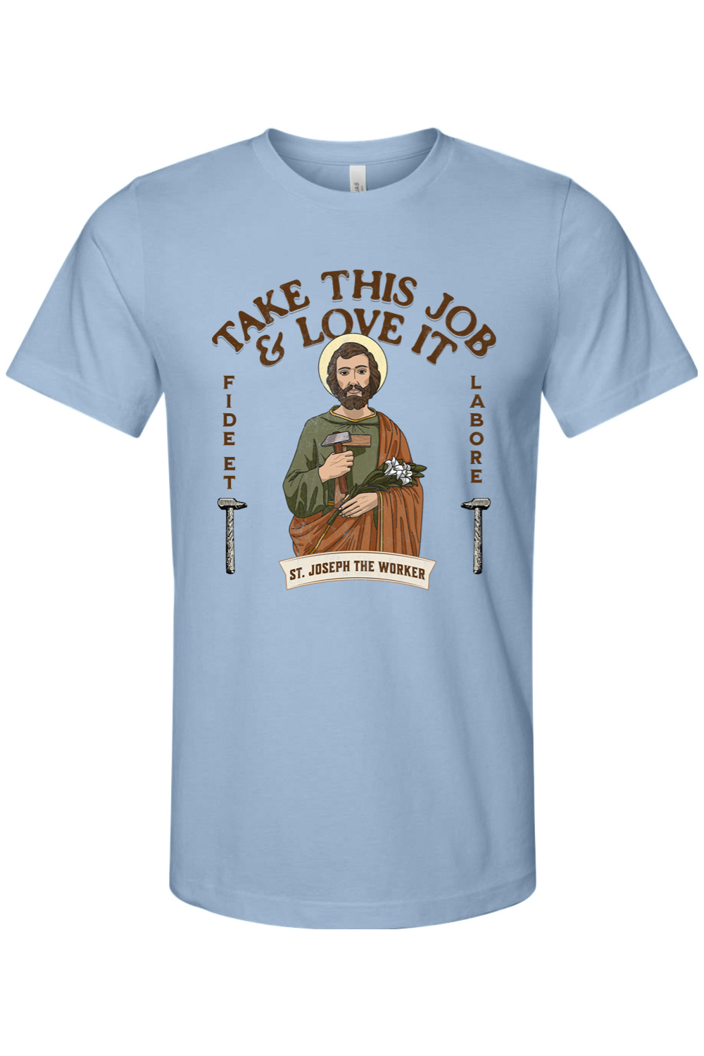 Take This Job & Love It - St. Joseph - 4XL - Bella + Canvas Jersey Tee