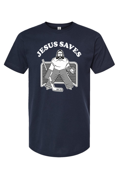 Jesus Saves (Hockey) - T-Shirt