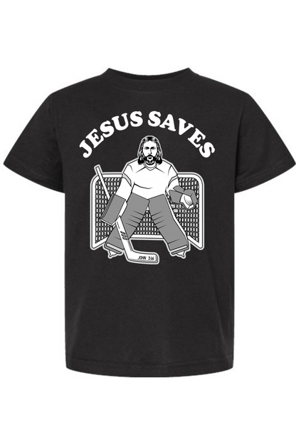 Jesus Saves - Hockey - Kids Tee