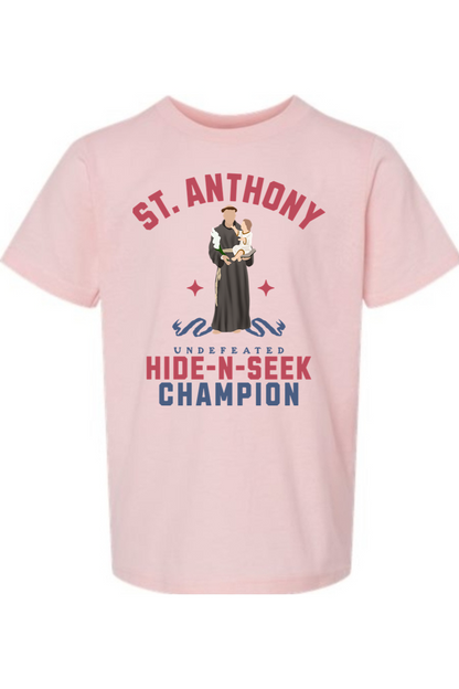 St. Anthony (Undefeated Hide and Seek Champion) - Kids Tee