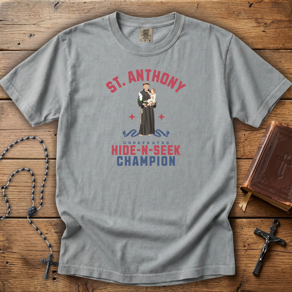 St. Anthony (Hide and Seek Champion) - Comfort Colors Tee