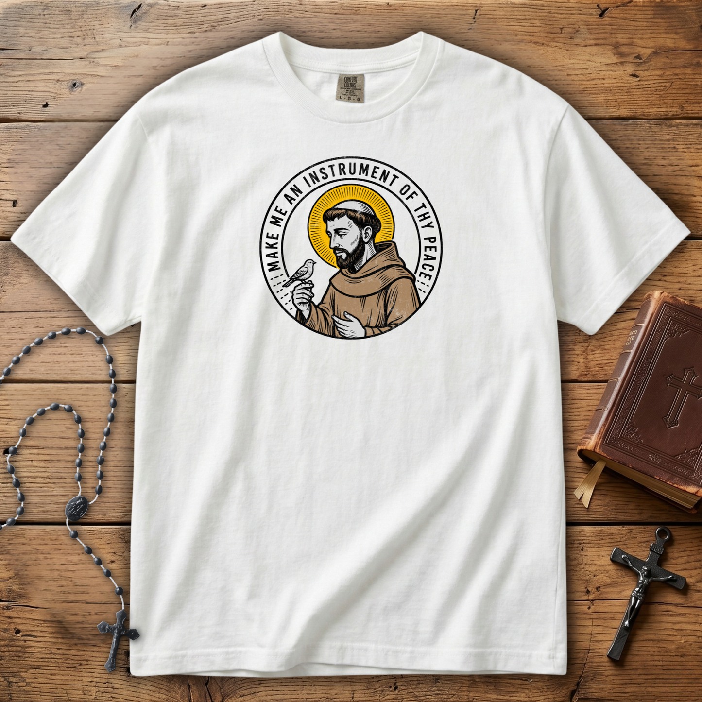 Make Me An Instrument Of Thy Peace | Comfort Colors Tee