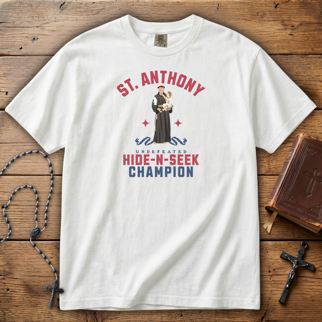 St. Anthony (Hide and Seek Champion) - Comfort Colors Tee