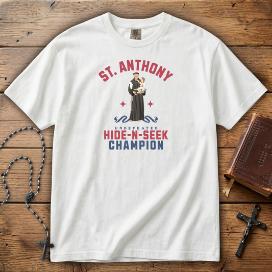 St. Anthony - Hide N Seek Champion | Comfort Colors Tee