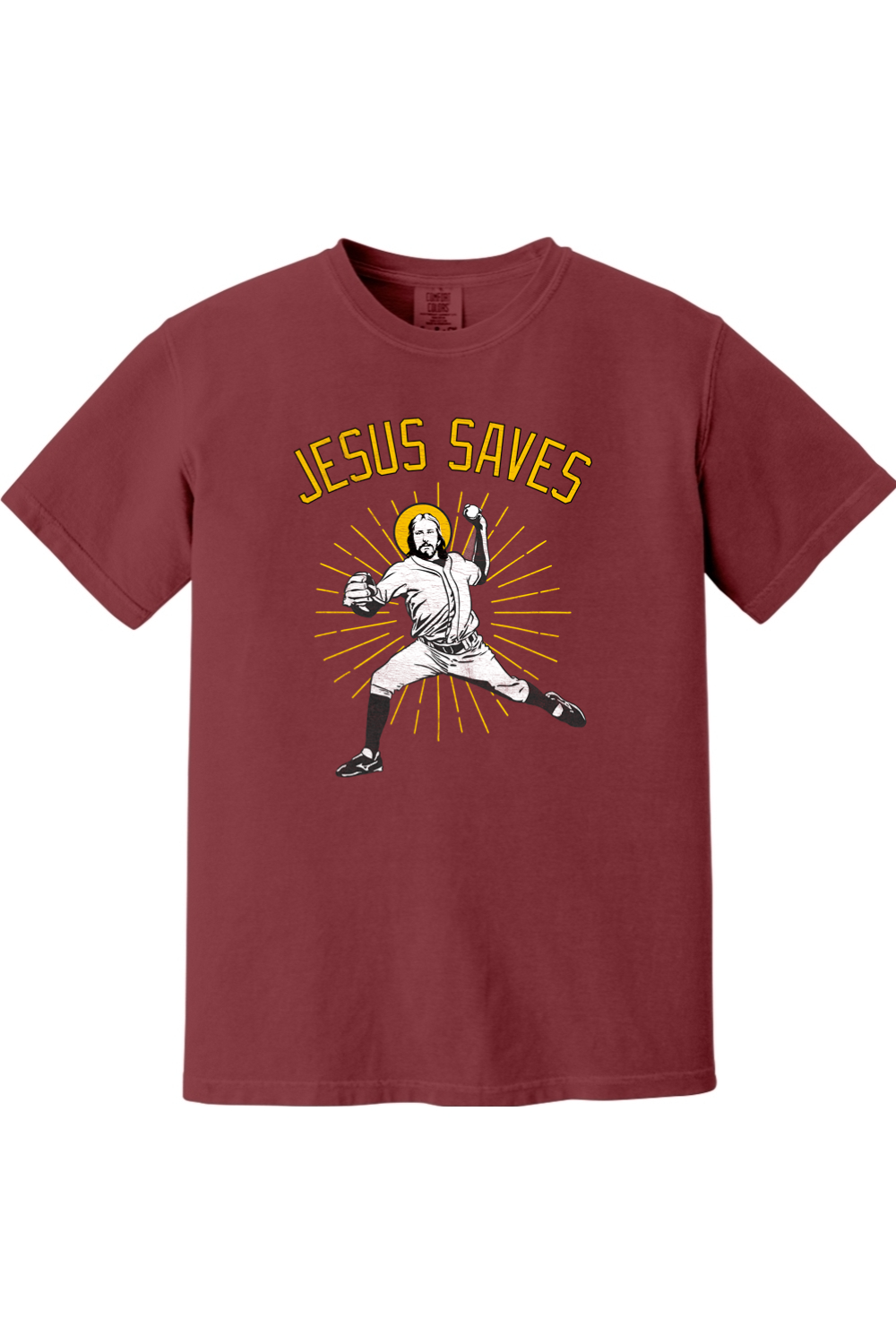 Jesus Saves (Baseball) - Comfort Colors Ringspun Short Sleeve Shirt