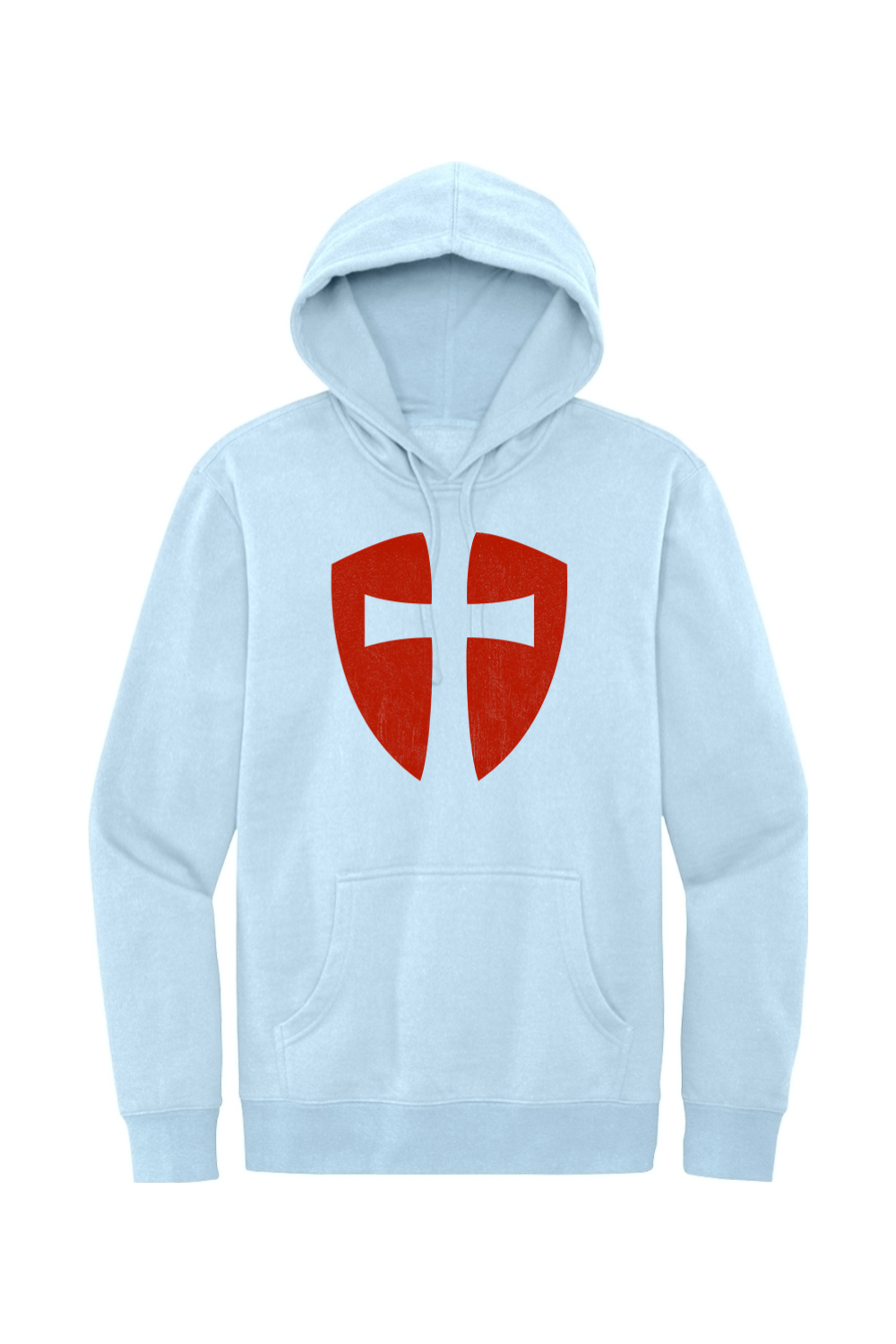 Knights Templar Cross Shield - Fleece Hoodie