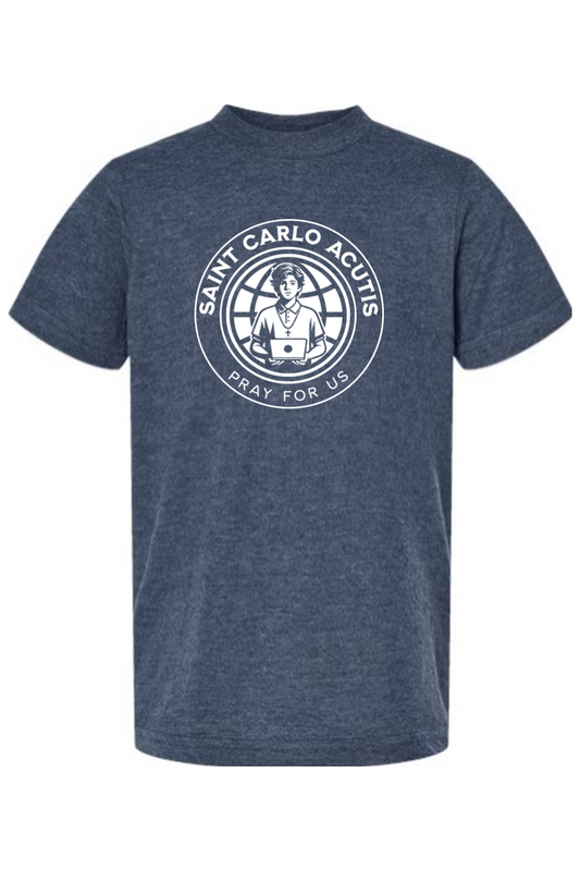 Saint Carlo Acutis - Pray for Us - Kids Tee