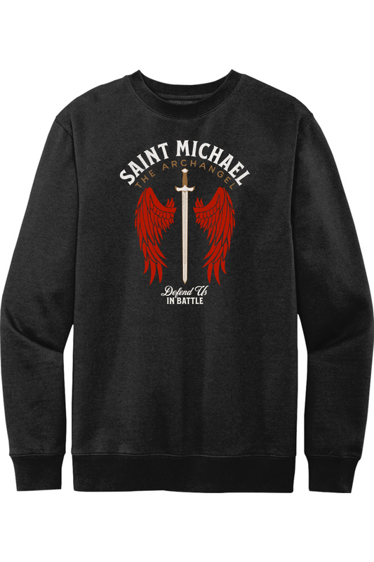 St. Michael - Defend Us In Battle - Fleece Crew