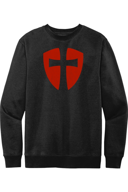 Knights Templar Cross Shield - Fleece Crew