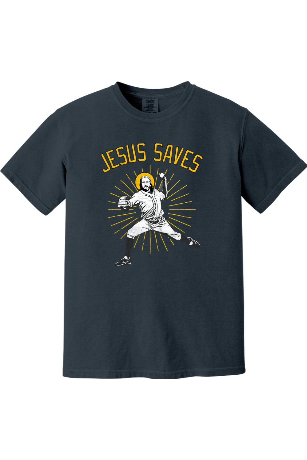 Jesus Saves (Baseball) - Comfort Colors Ringspun Short Sleeve Shirt