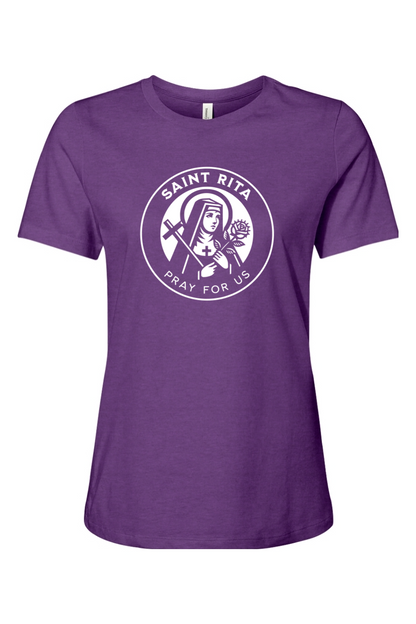 St. Rita (Pray for Us) - T-Shirt - Ladies Tee