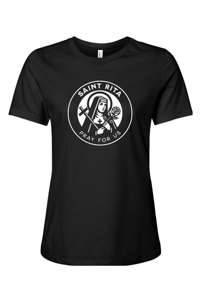 St. Rita (Pray for Us) - T-Shirt - Ladies Tee