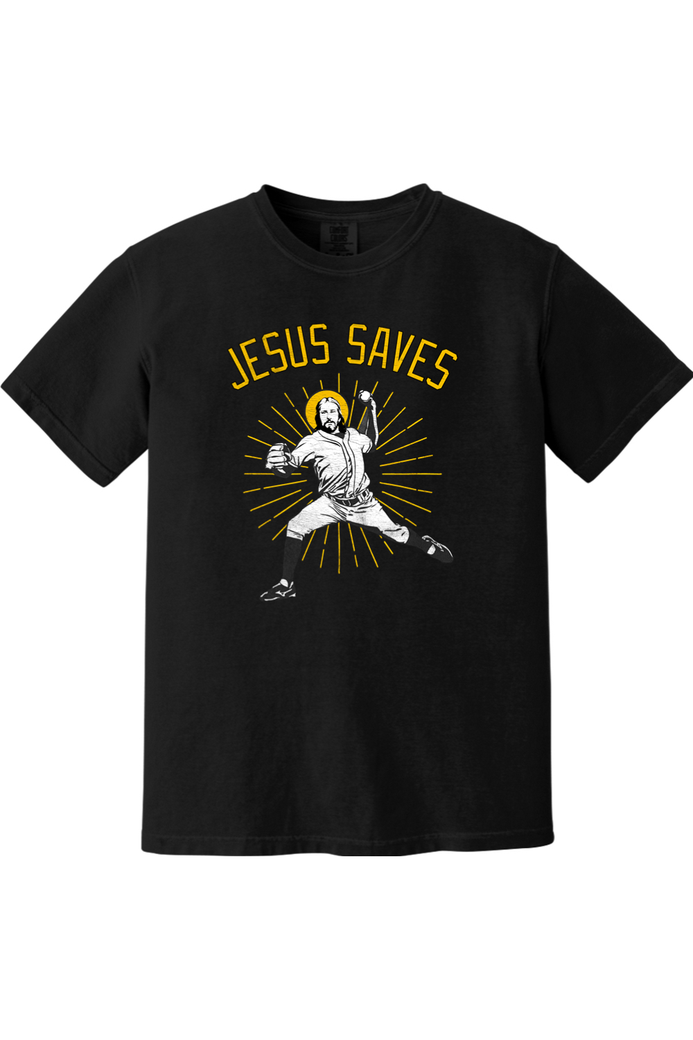 Jesus Saves (Baseball) - Comfort Colors Ringspun Short Sleeve Shirt