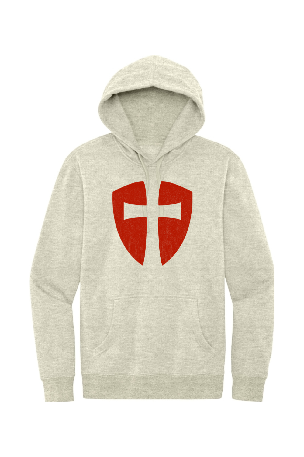 Knights Templar Cross Shield - Fleece Hoodie