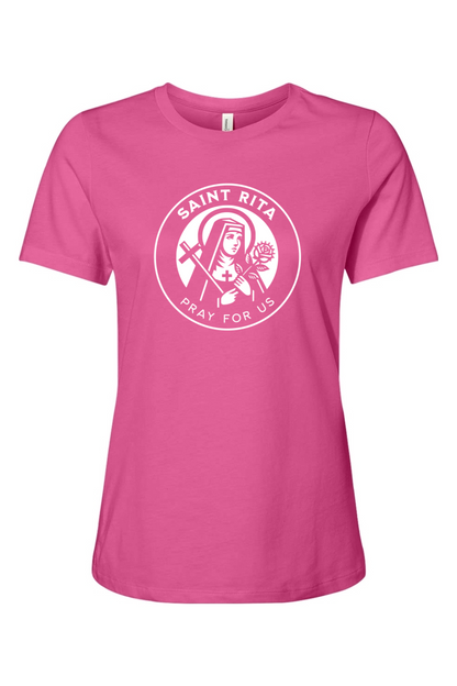 St. Rita (Pray for Us) - T-Shirt - Ladies Tee