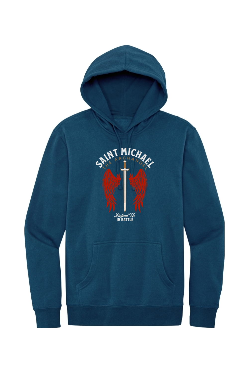 St. Michael - Defend Us in Battle - Fleece Hoodie