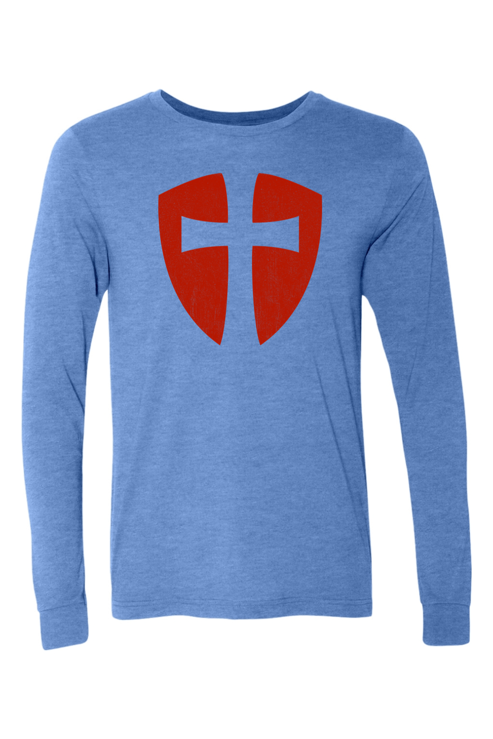 Knights Templar Cross Shield - Long Sleeve Tee
