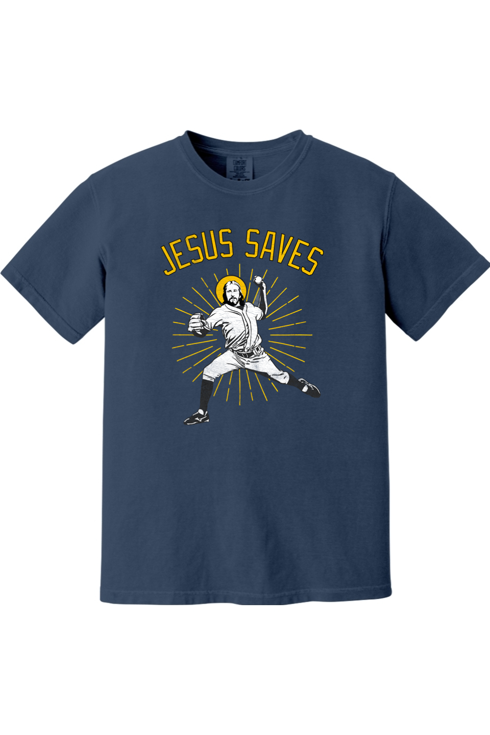 Jesus Saves (Baseball) - Comfort Colors Ringspun Short Sleeve Shirt