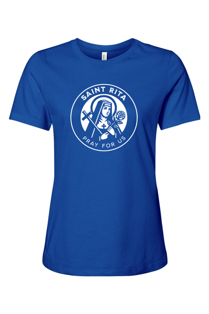 St. Rita (Pray for Us) - T-Shirt - Ladies Tee
