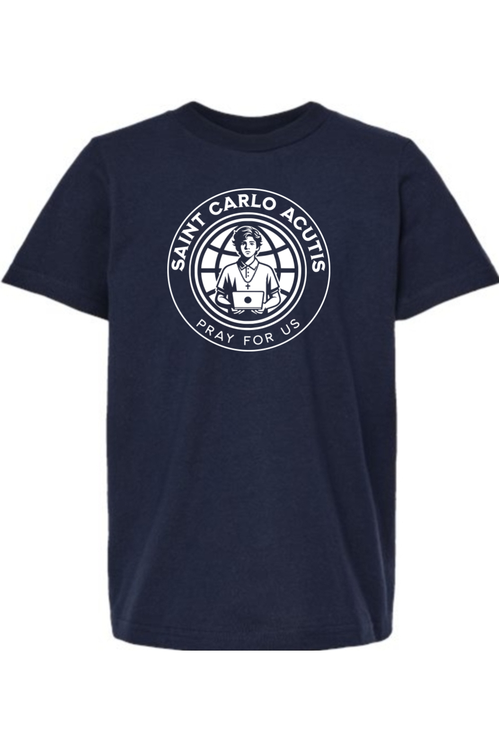 Saint Carlo Acutis (Pray for Us) - Kids Tee