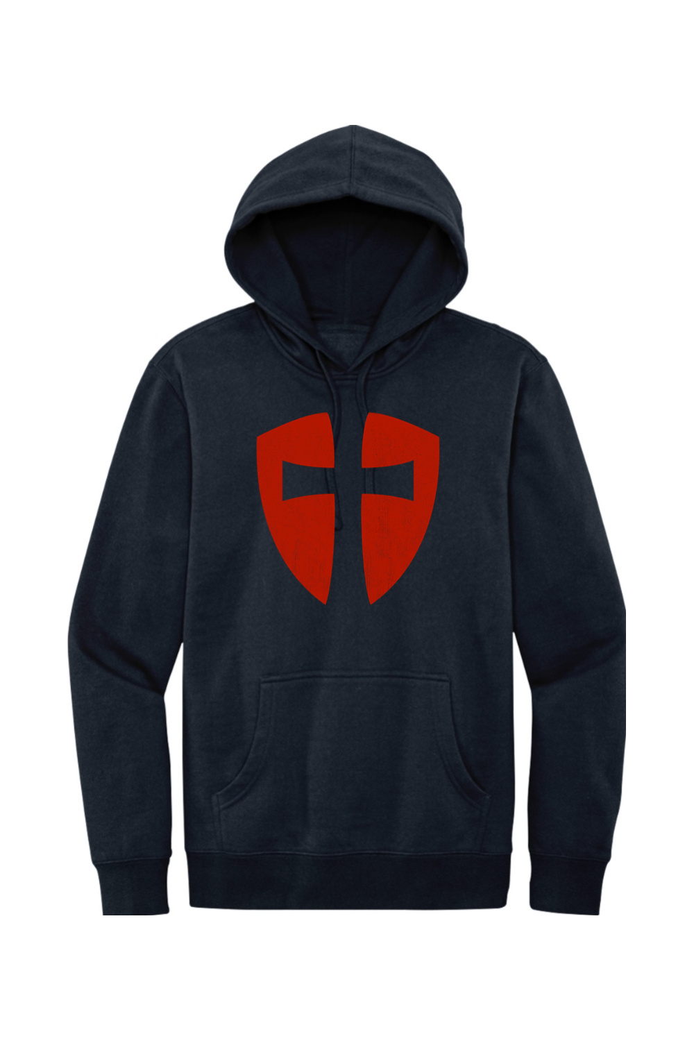 Knights Templar Cross Shield - Fleece Hoodie