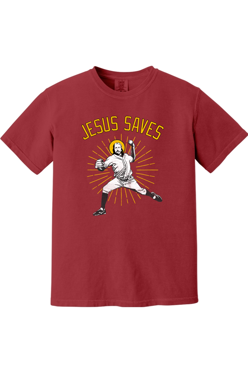 Jesus Saves (Baseball) - Comfort Colors Ringspun Short Sleeve Shirt